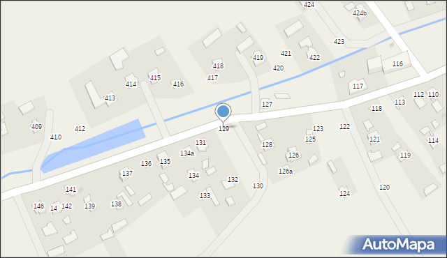 Brzóza Stadnicka, Brzóza Stadnicka, 129, mapa Brzóza Stadnicka