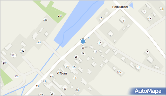 Brzóza Stadnicka, Brzóza Stadnicka, 13, mapa Brzóza Stadnicka