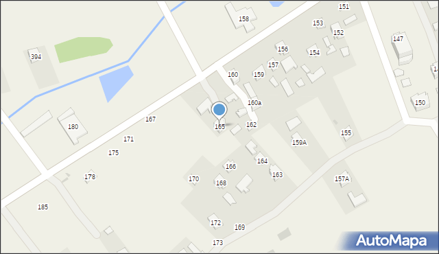 Brzóza Stadnicka, Brzóza Stadnicka, 165, mapa Brzóza Stadnicka