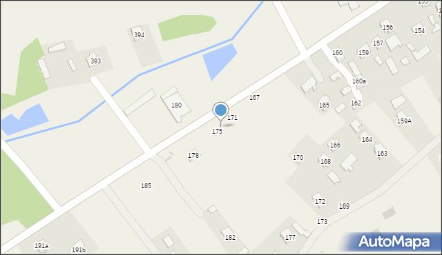 Brzóza Stadnicka, Brzóza Stadnicka, 174, mapa Brzóza Stadnicka