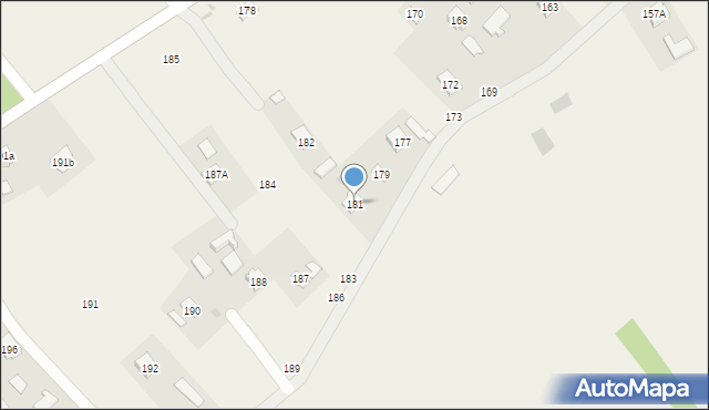 Brzóza Stadnicka, Brzóza Stadnicka, 181, mapa Brzóza Stadnicka