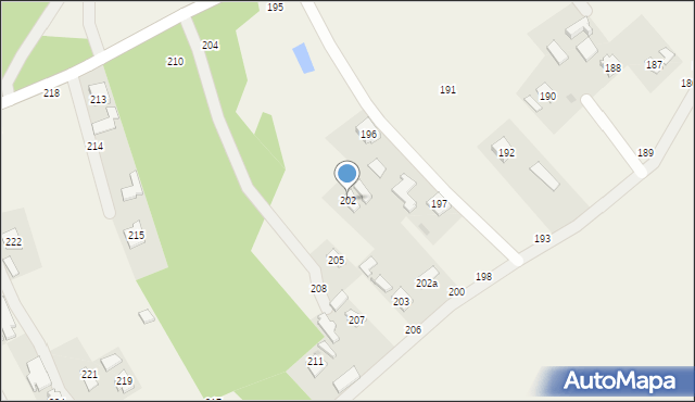 Brzóza Stadnicka, Brzóza Stadnicka, 202, mapa Brzóza Stadnicka