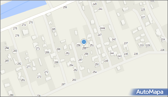 Brzóza Stadnicka, Brzóza Stadnicka, 255, mapa Brzóza Stadnicka