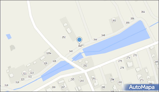 Brzóza Stadnicka, Brzóza Stadnicka, 342, mapa Brzóza Stadnicka