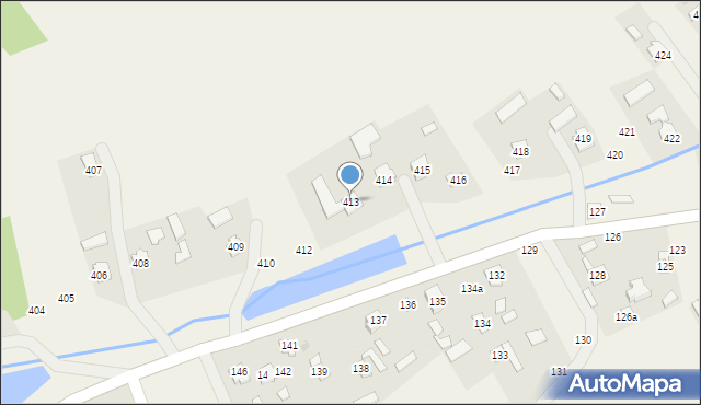 Brzóza Stadnicka, Brzóza Stadnicka, 413, mapa Brzóza Stadnicka