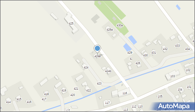 Brzóza Stadnicka, Brzóza Stadnicka, 424a, mapa Brzóza Stadnicka