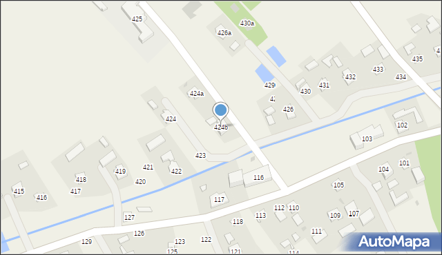 Brzóza Stadnicka, Brzóza Stadnicka, 424b, mapa Brzóza Stadnicka