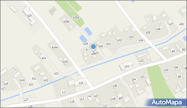 Brzóza Stadnicka, Brzóza Stadnicka, 426, mapa Brzóza Stadnicka