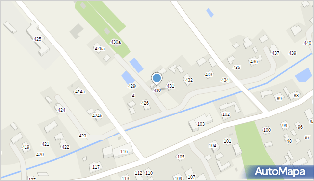 Brzóza Stadnicka, Brzóza Stadnicka, 430, mapa Brzóza Stadnicka