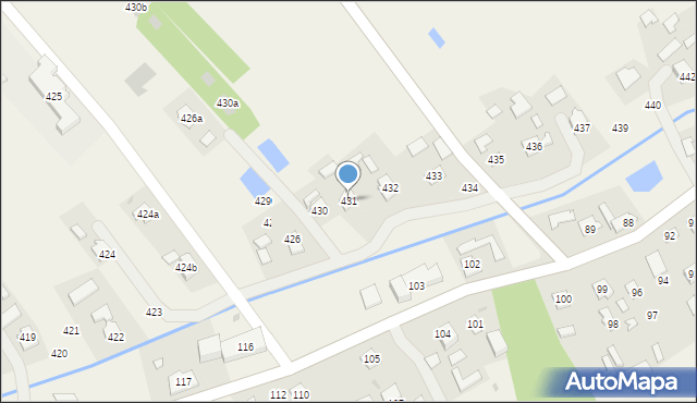 Brzóza Stadnicka, Brzóza Stadnicka, 431, mapa Brzóza Stadnicka