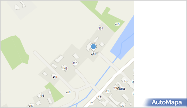 Brzóza Stadnicka, Brzóza Stadnicka, 463, mapa Brzóza Stadnicka