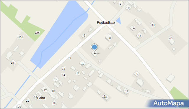 Brzóza Stadnicka, Brzóza Stadnicka, 7, mapa Brzóza Stadnicka