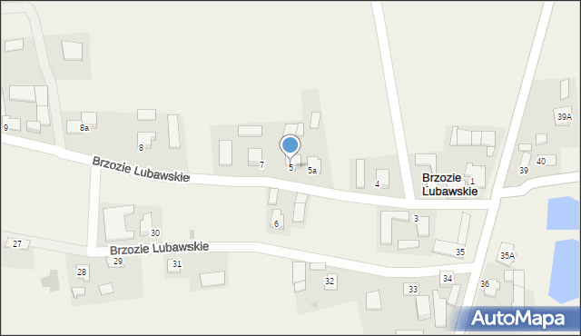 Brzozie Lubawskie, Brzozie Lubawskie, 5, mapa Brzozie Lubawskie