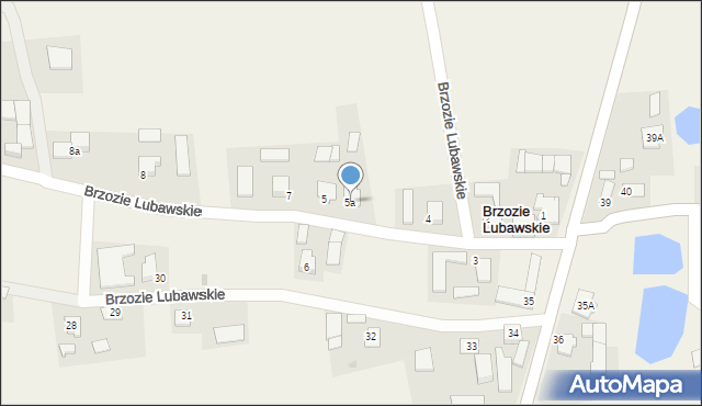 Brzozie Lubawskie, Brzozie Lubawskie, 5a, mapa Brzozie Lubawskie