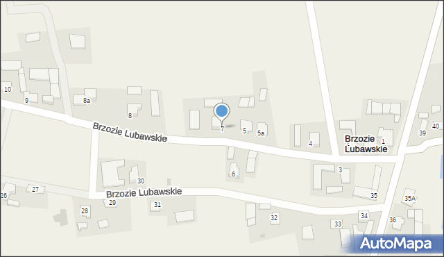 Brzozie Lubawskie, Brzozie Lubawskie, 7, mapa Brzozie Lubawskie