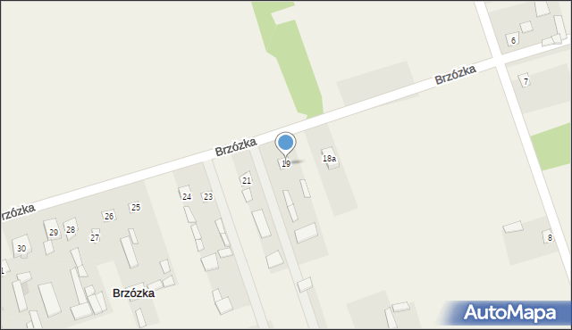 Brzózka, Brzózka, 19, mapa Brzózka