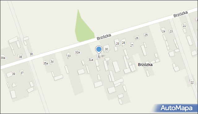 Brzózka, Brzózka, 31, mapa Brzózka