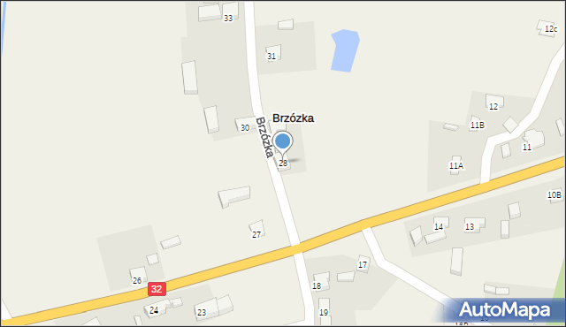 Brzózka, Brzózka, 28, mapa Brzózka