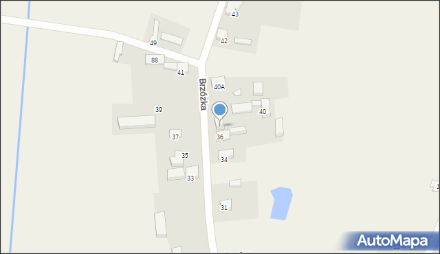 Brzózka, Brzózka, 38, mapa Brzózka