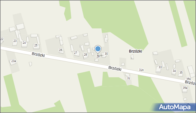 Brzózki, Brzózki, 29, mapa Brzózki