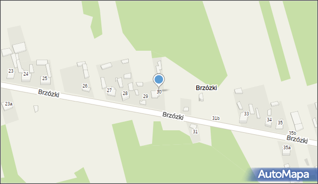 Brzózki, Brzózki, 30, mapa Brzózki