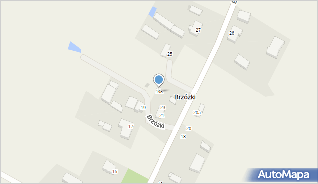 Brzózki, Brzózki, 19a, mapa Brzózki