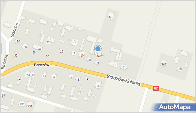 Brzozów, Brzozów, 6A, mapa Brzozów