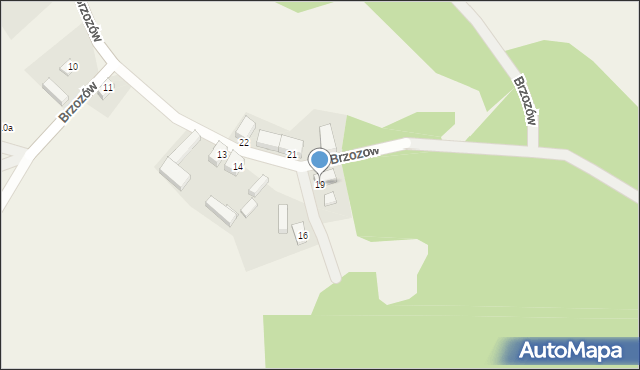 Brzozów, Brzozów, 19, mapa Brzozów