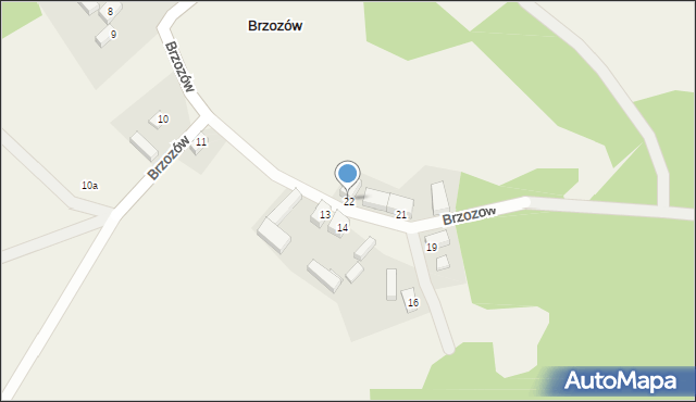 Brzozów, Brzozów, 22, mapa Brzozów