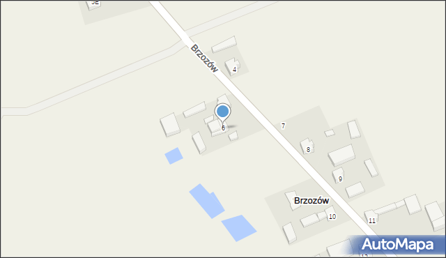 Brzozów, Brzozów, 6, mapa Brzozów