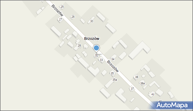 Brzozów, Brzozów, 32, mapa Brzozów