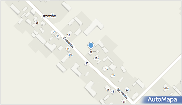 Brzozów, Brzozów, 38, mapa Brzozów