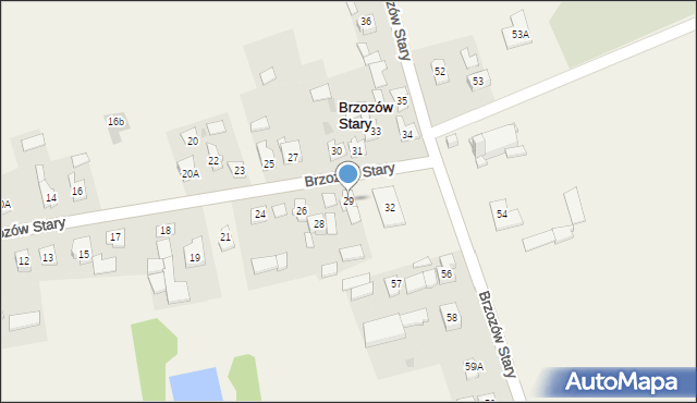 Brzozów Stary, Brzozów Stary, 29, mapa Brzozów Stary