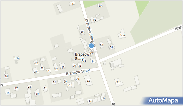Brzozów Stary, Brzozów Stary, 35, mapa Brzozów Stary