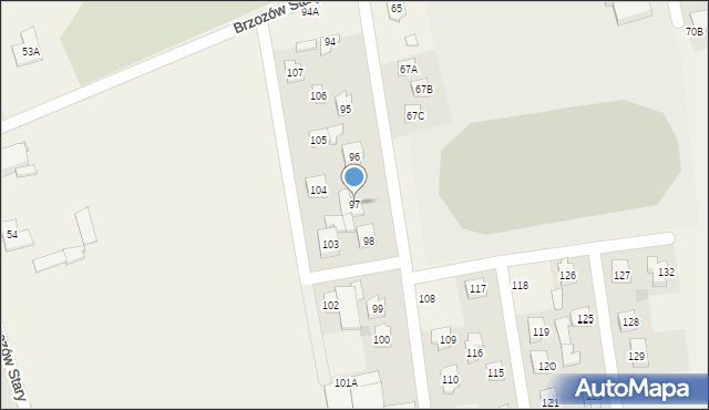Brzozów Stary, Brzozów Stary, 97, mapa Brzozów Stary