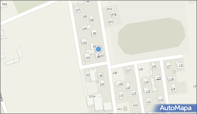 Brzozów Stary, Brzozów Stary, 98, mapa Brzozów Stary