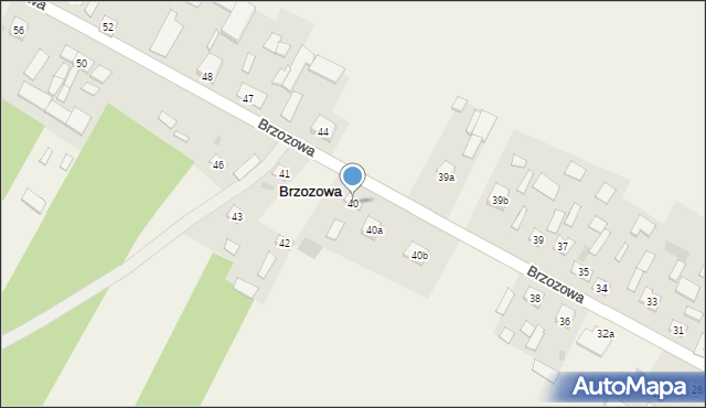 Brzozowa, Brzozowa, 40, mapa Brzozowa