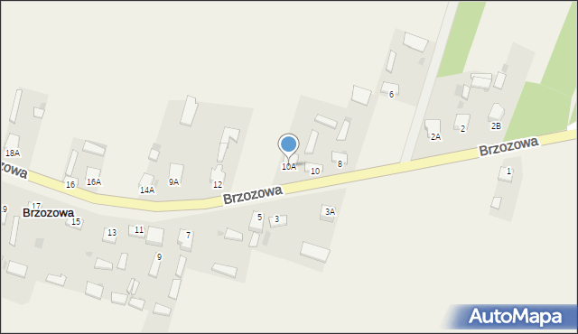 Brzozowa, Brzozowa, 10A, mapa Brzozowa