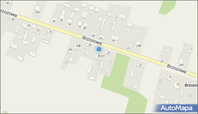 Brzozowa, Brzozowa, 27, mapa Brzozowa