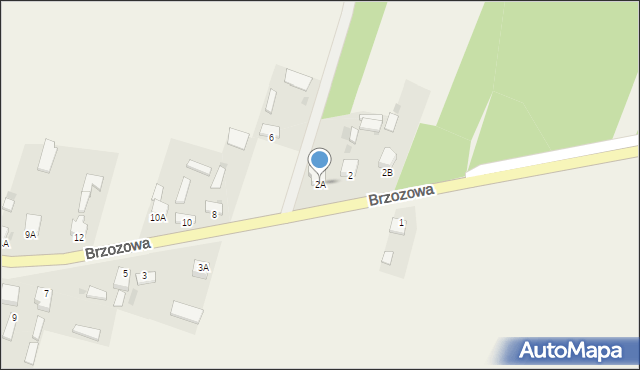 Brzozowa, Brzozowa, 2A, mapa Brzozowa