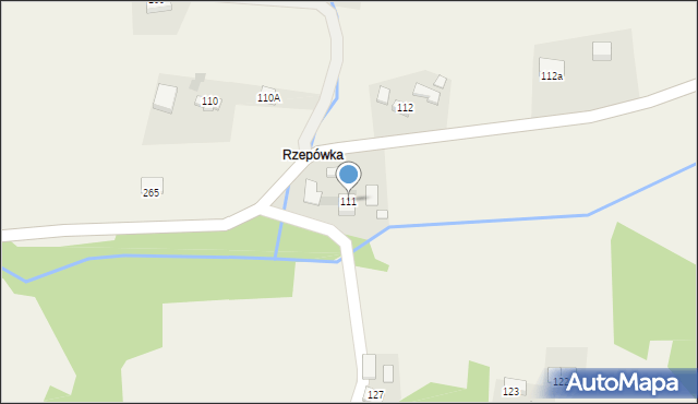 Brzozowa, Brzozowa, 111, mapa Brzozowa