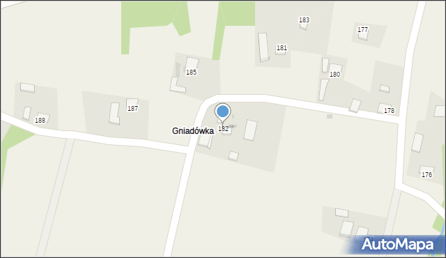 Brzozowa, Brzozowa, 182, mapa Brzozowa