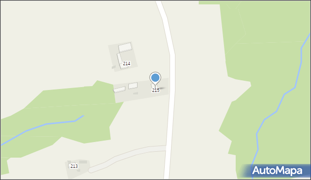 Brzozowa, Brzozowa, 215, mapa Brzozowa