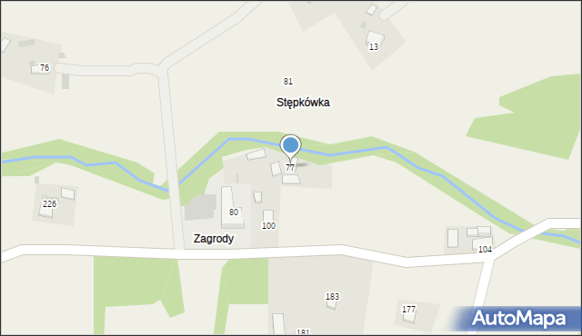 Brzozowa, Brzozowa, 77, mapa Brzozowa