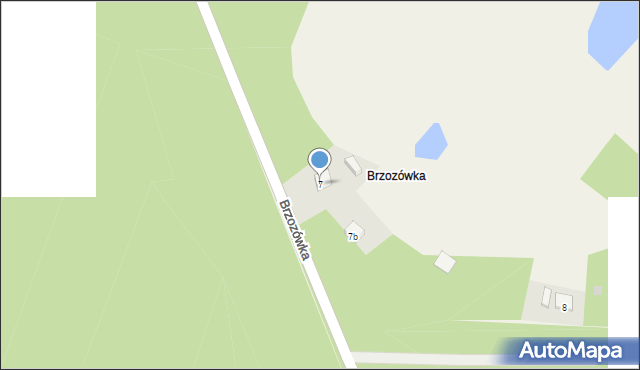 Brzozowa, Brzozówka, 7, mapa Brzozowa