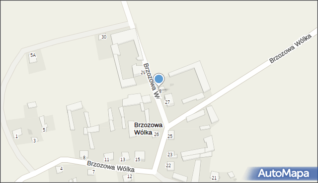 Brzozowa Wólka, Brzozowa Wólka, 28, mapa Brzozowa Wólka