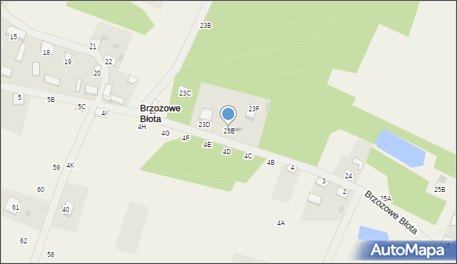 Brzozowe Błota, Brzozowe Błota, 23E, mapa Brzozowe Błota