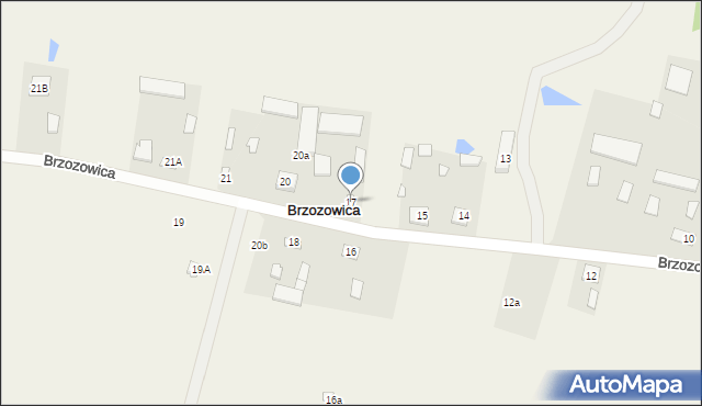 Brzozowica, Brzozowica, 17, mapa Brzozowica