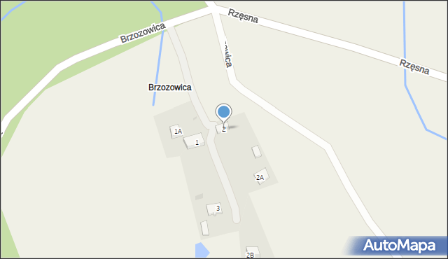 Brzozowica, Brzozowica, 2, mapa Brzozowica