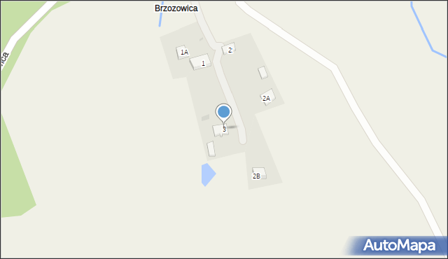 Brzozowica, Brzozowica, 3, mapa Brzozowica